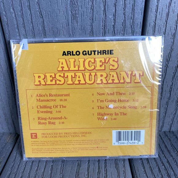 Arlo Guthrie - Alice's Restaurant New CD Brand New CD Sealed - Picture 3 of 5